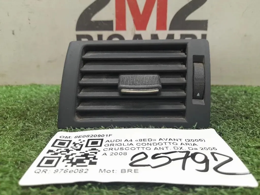Griglia Condotto ARIA Cruscotto ANT DX 8E0820901F Audi A4 8ED Avant 2005