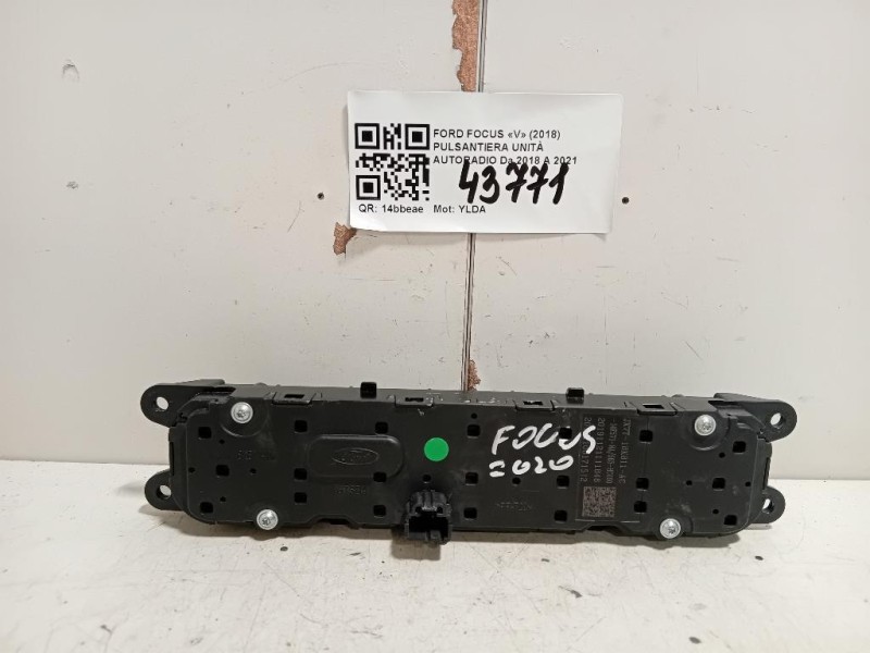 Pulsantiera Unità Autoradio JX7T-18K811-AC Ford Focus V 2018