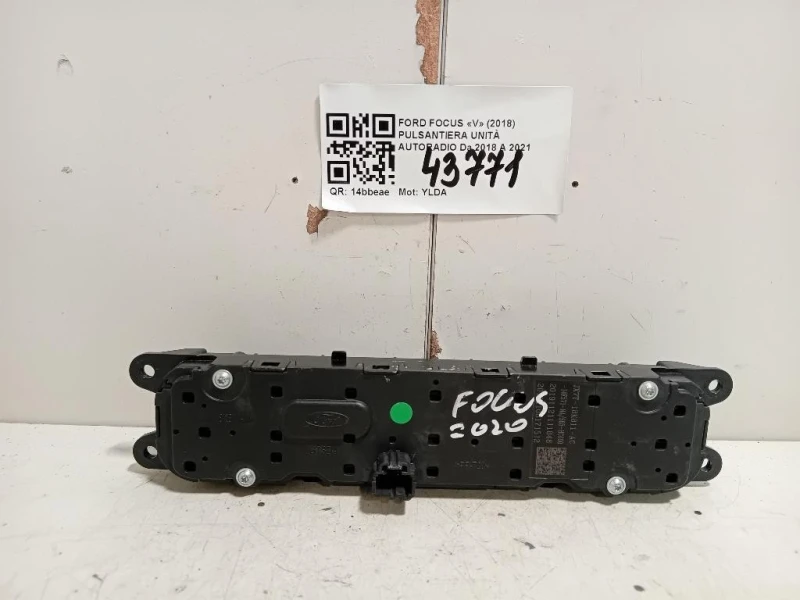 Pulsantiera Unità Autoradio JX7T-18K811-AC Ford Focus V 2018