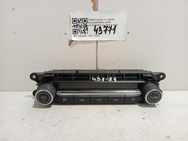 Pulsantiera Unità Autoradio JX7T-18K811-AC Ford Focus V 2018