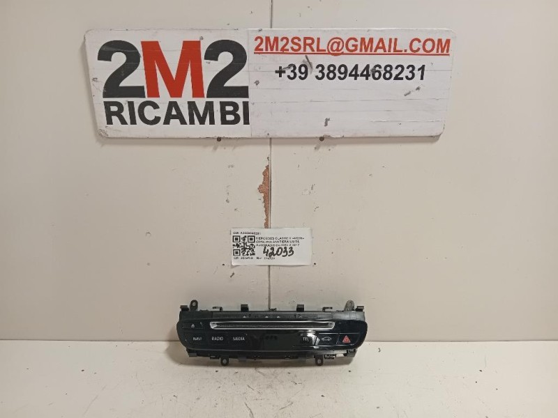 Pulsantiera Unità Autoradio A2059055201 Mercedes Classe C W205 2014