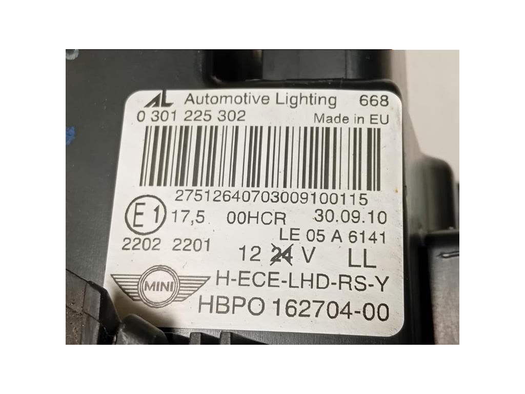 Proiettore ANT SX 162704-00 Mini MINI Cooper R56 2007