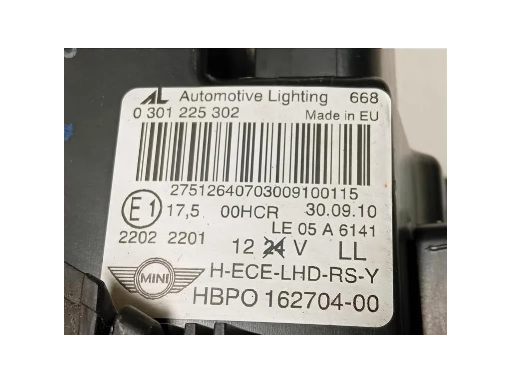 Proiettore ANT SX 162704-00 Mini MINI Cooper R56 2007