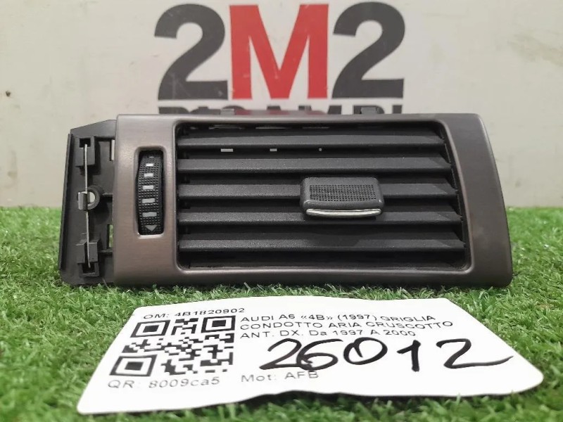 Griglia Condotto ARIA Cruscotto ANT DX 4B1820902 Audi A6 4B 1997
