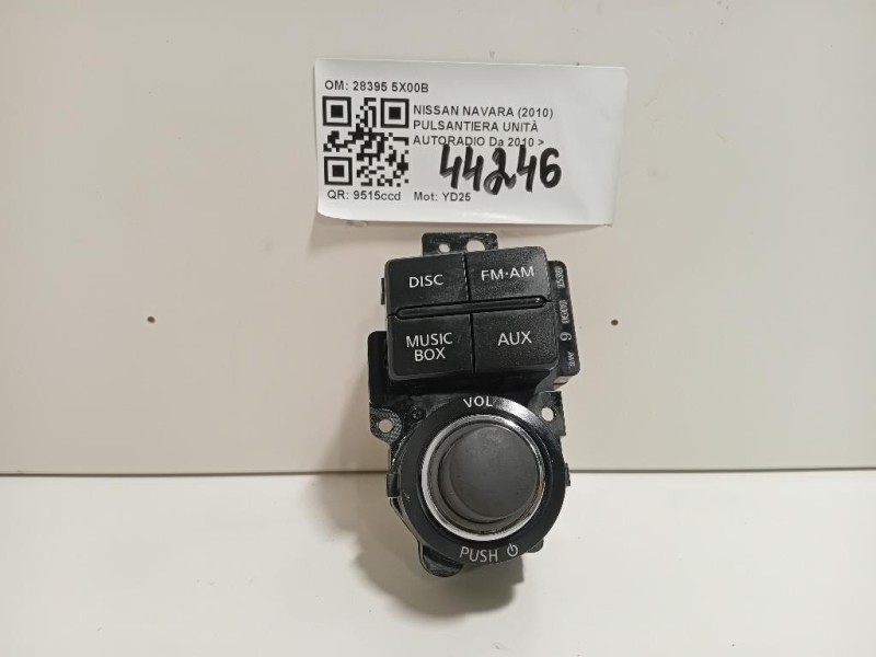 Pulsantiera Unità Autoradio 28395 5X00B Nissan Navara 2010