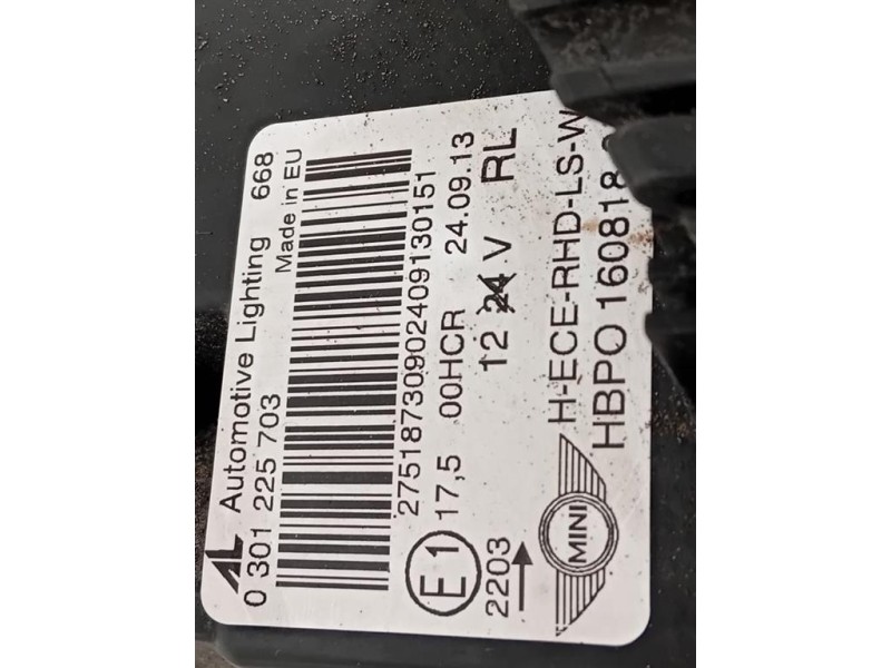 Proiettore ANT SX 0301225703 Mini MINI Cooper R56 2007
