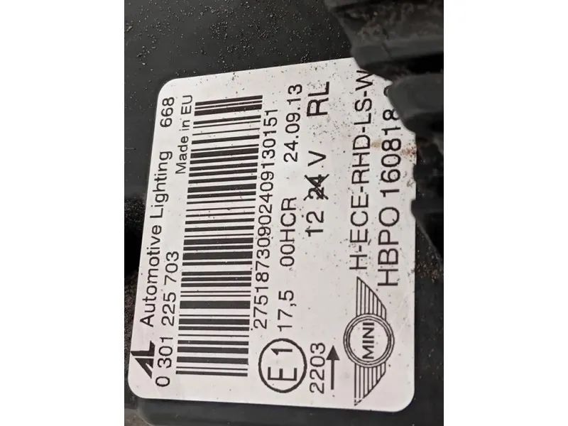 Proiettore ANT SX 0301225703 Mini MINI Cooper R56 2007