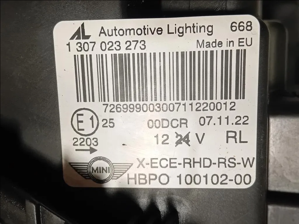 Proiettore ANT SX 1307023273 Mini MINI Cooper R56 2007