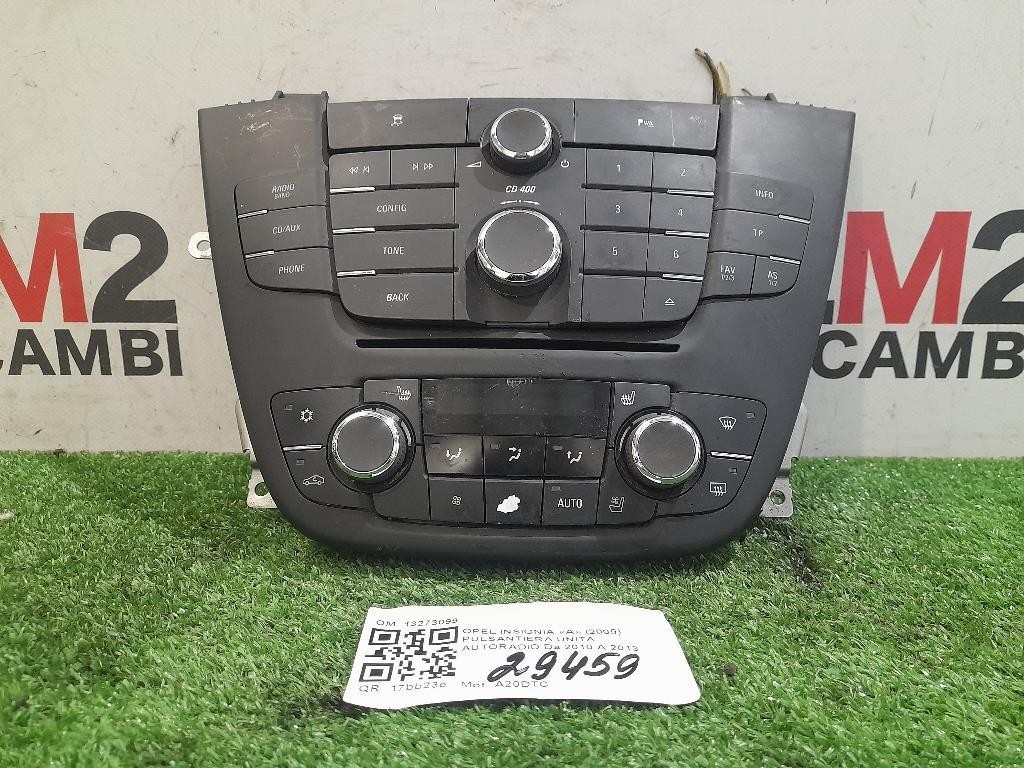 Pulsantiera Unità Autoradio 13321292 Opel Insignia A 2009