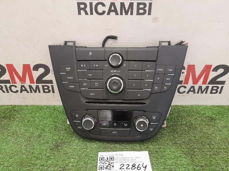 Pulsantiera Unità Autoradio 13273255 13273095 Opel Insignia A 2009