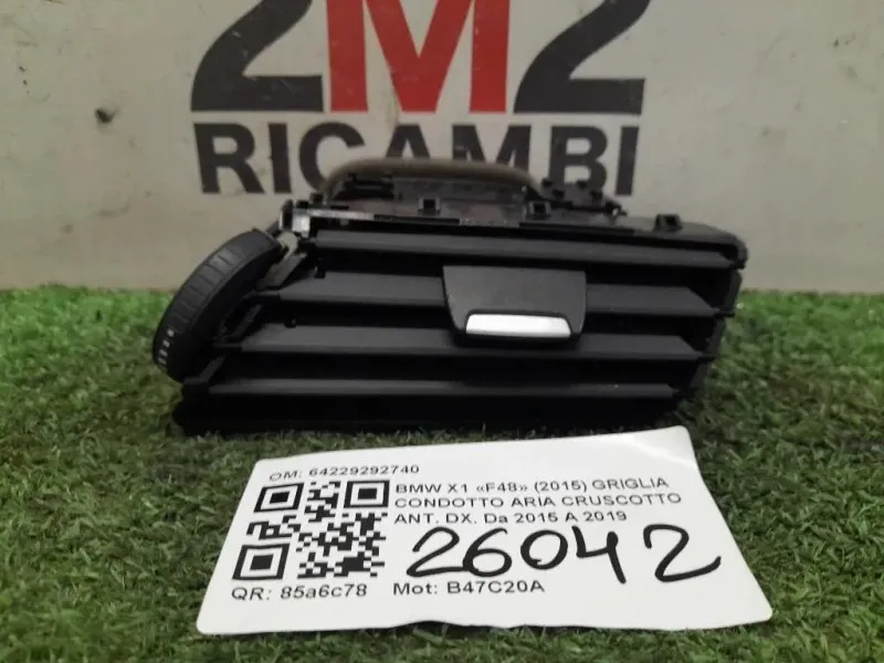 Griglia Condotto ARIA Cruscotto ANT DX 64229292740 Bmw X1 F48 2015