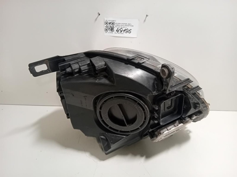 Proiettore ANT SX 0301225674 162705 Mini MINI Cooper R57 Cabrio 2007