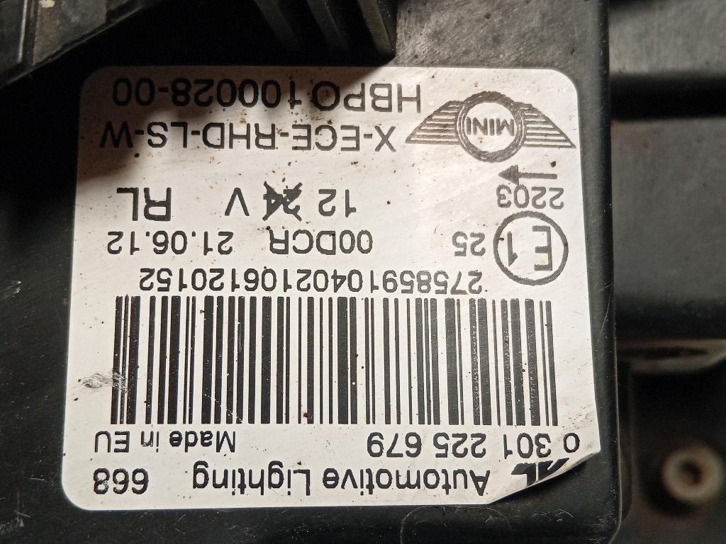 Proiettore ANT SX 0301225679 Mini MINI Coupé R58 2012