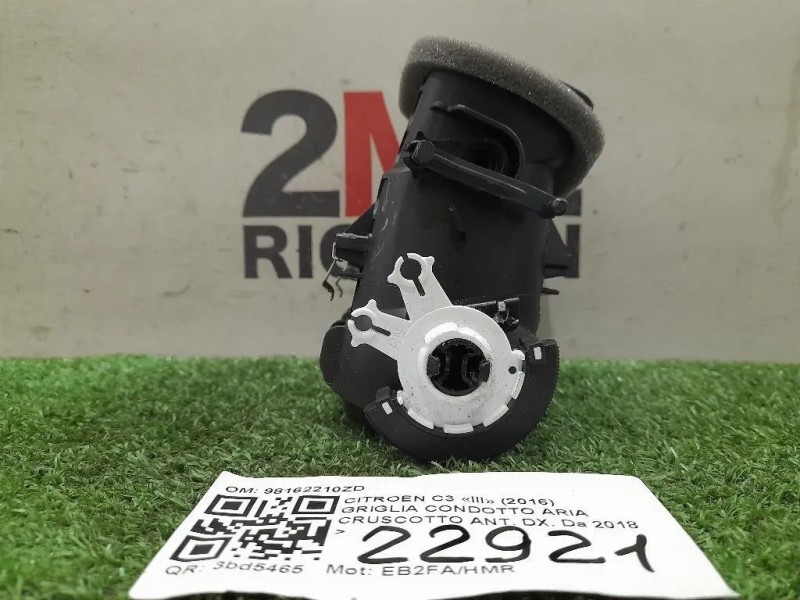 Griglia Condotto ARIA Cruscotto ANT DX 98162210ZD Citroen C3 III 2016
