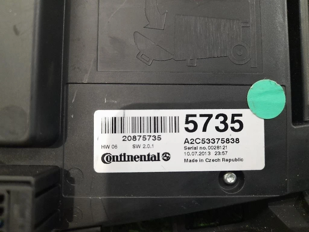 Pulsantiera Unità Autoradio 20875735 Opel Zafira C 2012