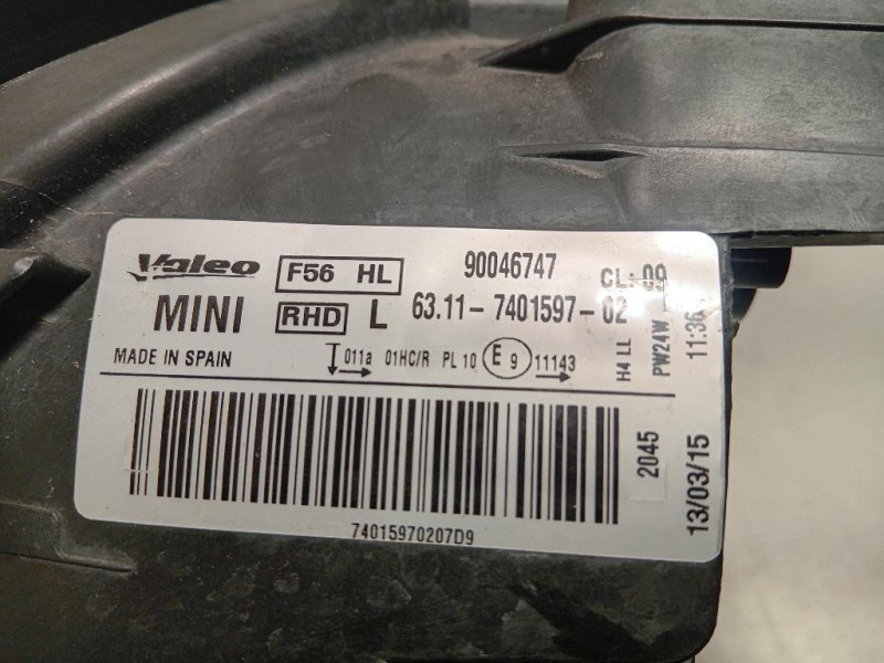 Proiettore ANT SX 90046747 Mini MINI ONE F56 2014