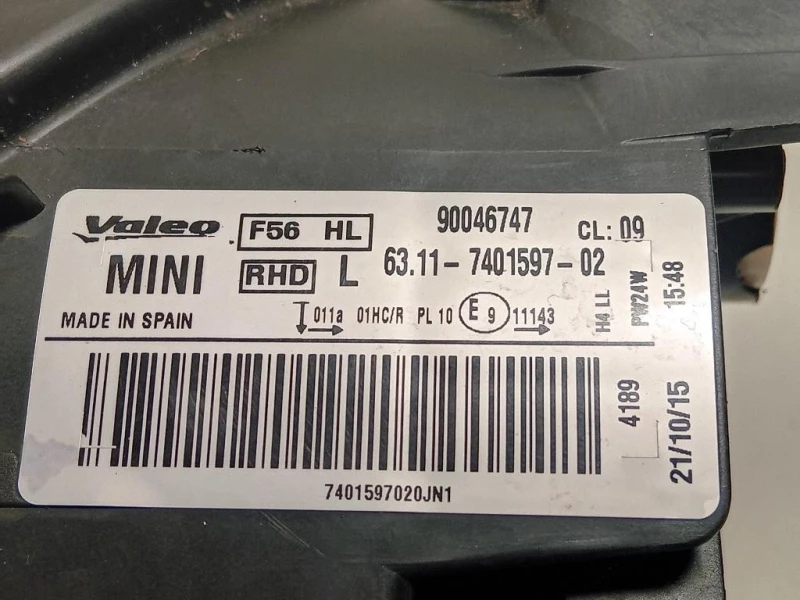 Proiettore ANT SX 90046747 Mini MINI ONE F56 2014