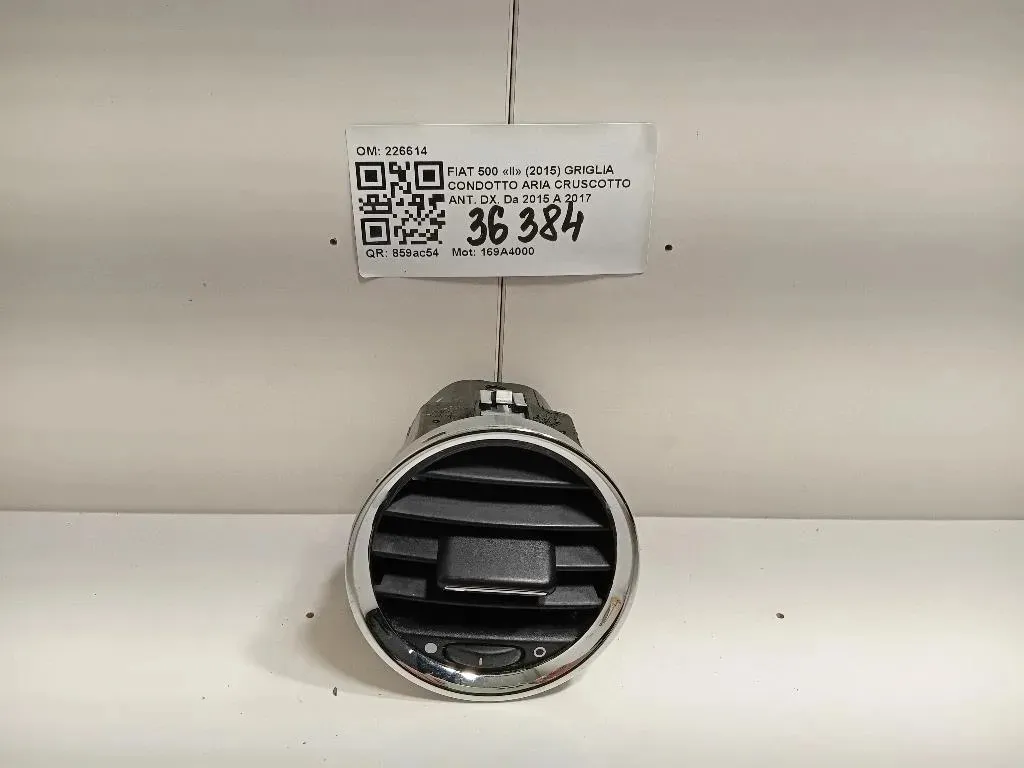 Griglia Condotto ARIA Cruscotto ANT DX 226614 Fiat 500 II 2015
