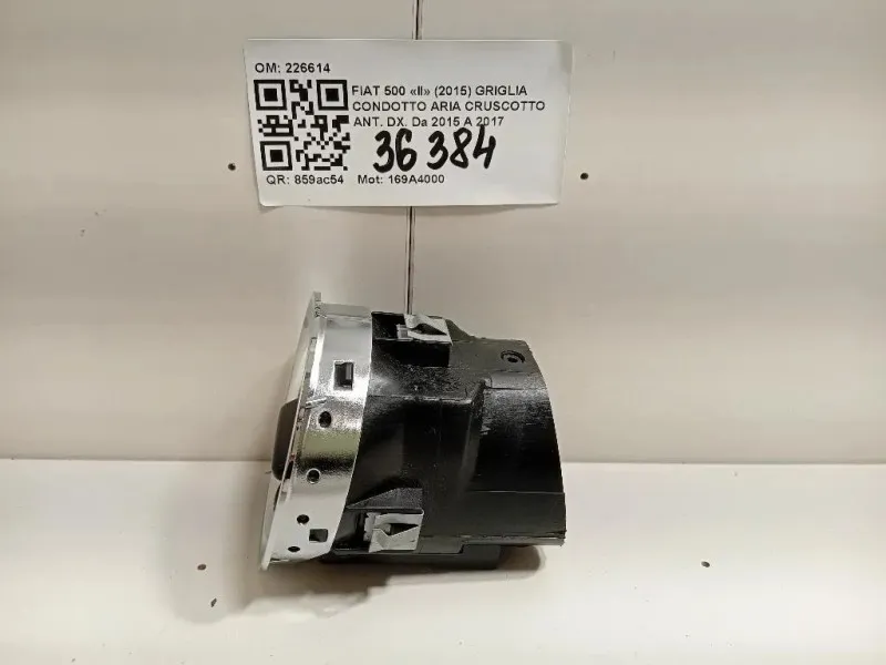 Griglia Condotto ARIA Cruscotto ANT DX 226614 Fiat 500 II 2015
