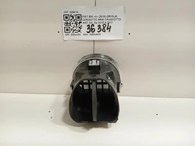 Griglia Condotto ARIA Cruscotto ANT DX 226614 Fiat 500 II 2015