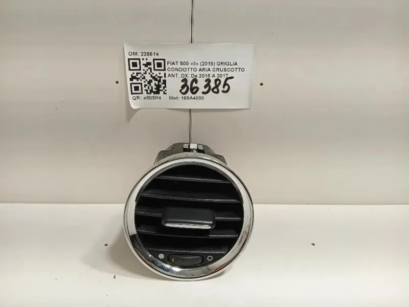 Griglia Condotto ARIA Cruscotto ANT DX 226614 Fiat 500 II 2015