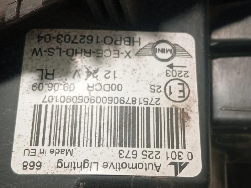 Proiettore ANT SX 0301225673 Mini MINI ONE R56 2007