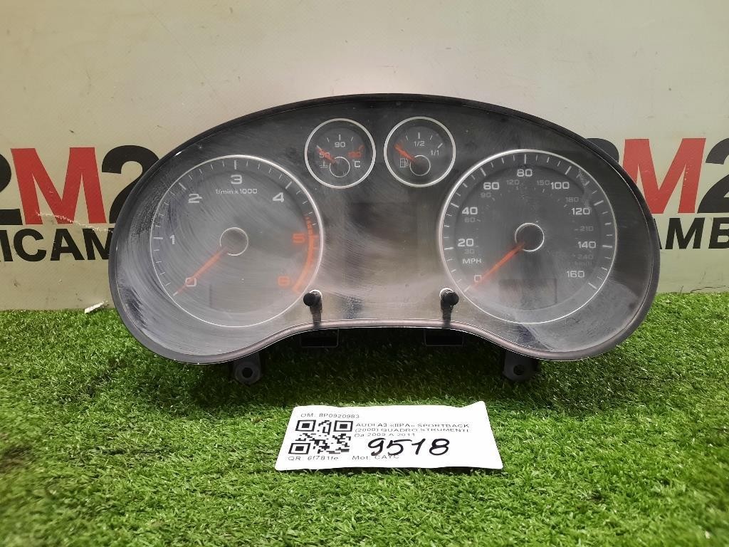 Quadro Strumenti 8P0920983 Audi A3 8PA Sportback 2008