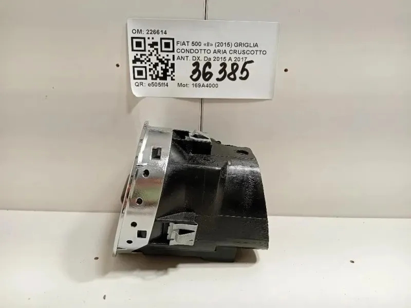 Griglia Condotto ARIA Cruscotto ANT DX 226614 Fiat 500 II 2015