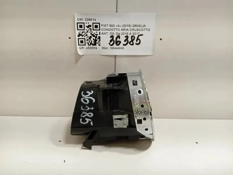 Griglia Condotto ARIA Cruscotto ANT DX 226614 Fiat 500 II 2015
