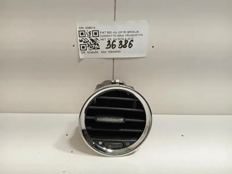 Griglia Condotto ARIA Cruscotto ANT DX 226614 Fiat 500 II 2015