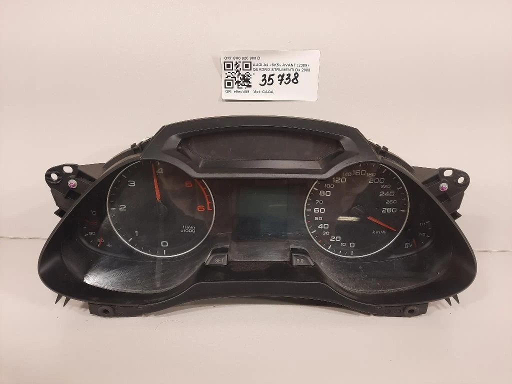 Quadro Strumenti 8K0 920 900 D Audi A4 8K5 Avant 2008