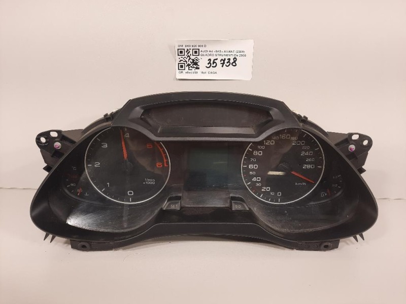 Quadro Strumenti 8K0 920 900 D Audi A4 8K5 Avant 2008