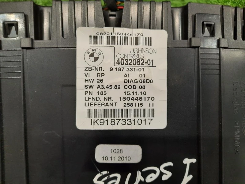 Quadro Strumenti 9187331 Bmw Serie 1 E87 Berlina 2005