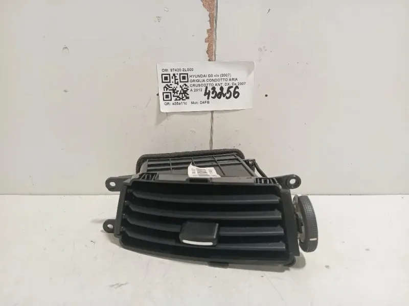 Griglia Condotto ARIA Cruscotto ANT DX 97420-2L000 Hyundai I30 I 2007
