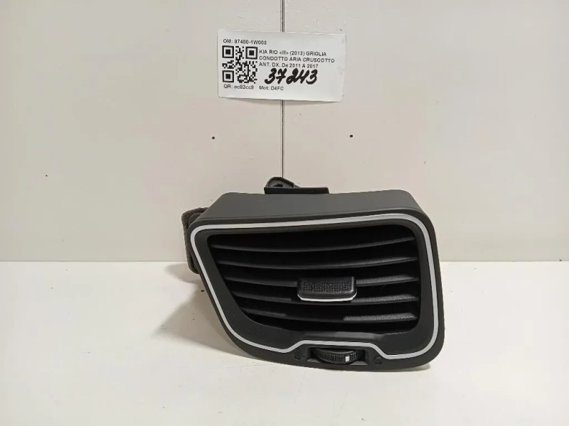 Griglia Condotto ARIA Cruscotto ANT DX 97480-1W000 Kia RIO III 2012