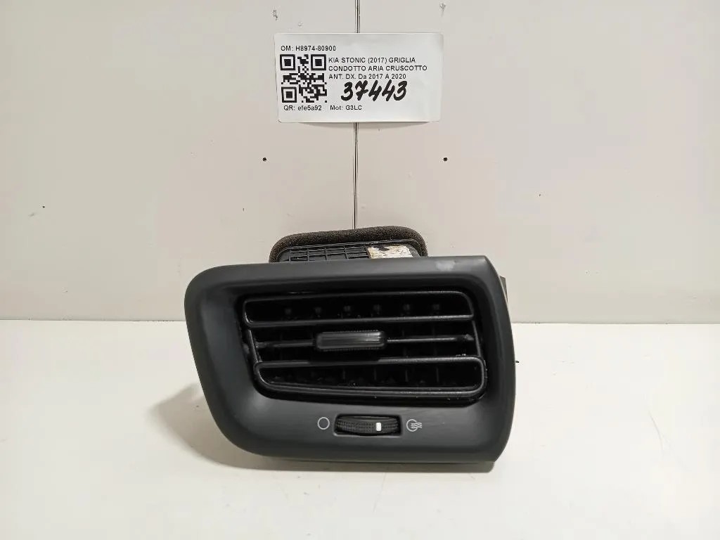 Griglia Condotto ARIA Cruscotto ANT DX H8974-80900 Kia Stonic 2017