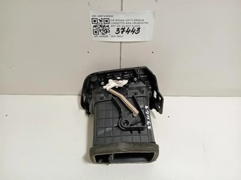 Griglia Condotto ARIA Cruscotto ANT DX H8974-80900 Kia Stonic 2017