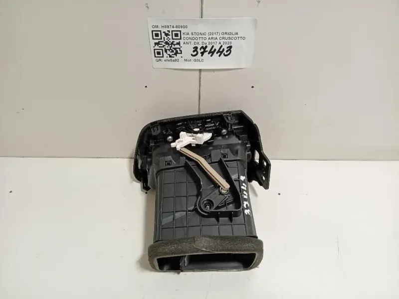 Griglia Condotto ARIA Cruscotto ANT DX H8974-80900 Kia Stonic 2017