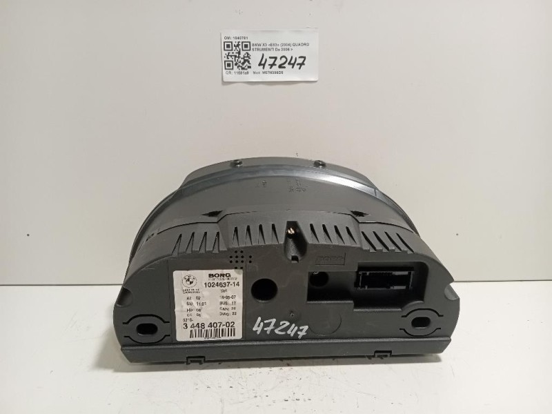 Quadro Strumenti 1040781 Bmw X3 E83 2004