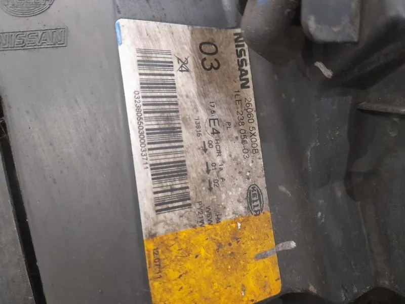 Proiettore ANT SX 260605X00B Nissan Navara 2010