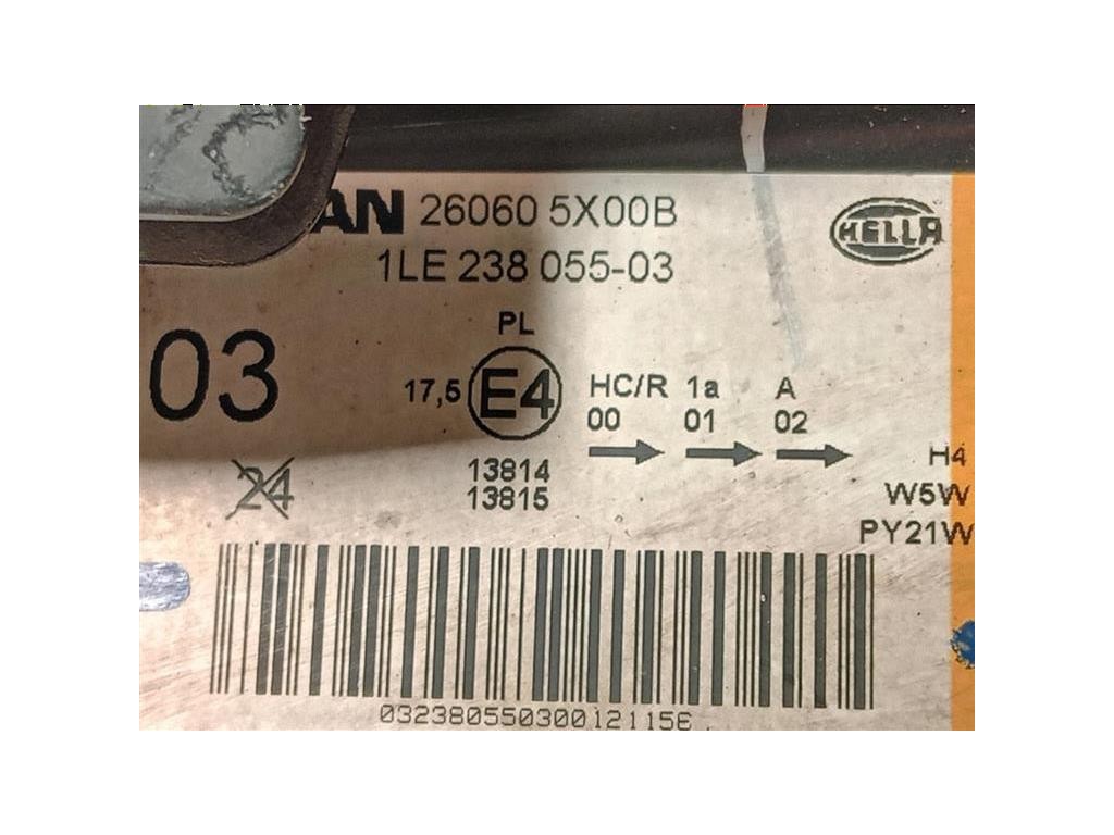 Proiettore ANT SX 260605X00B Nissan Navara 2010