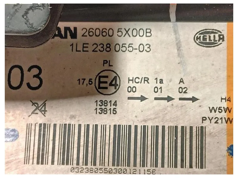 Proiettore ANT SX 260605X00B Nissan Navara 2010