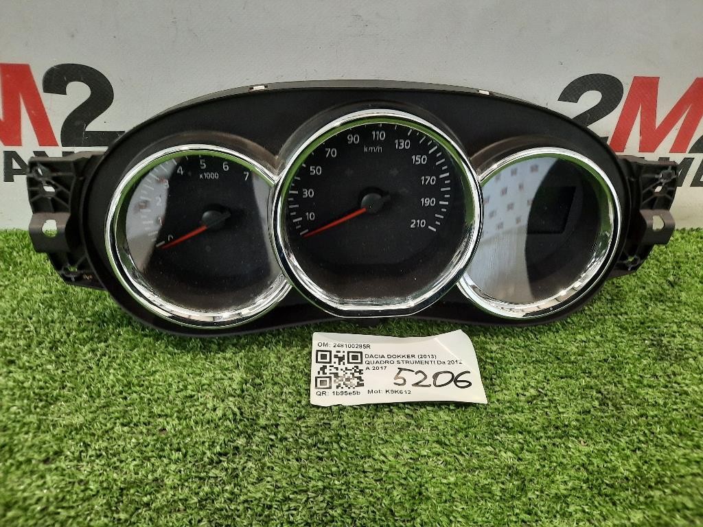 Quadro Strumenti 248100285R Dacia Dokker 2013