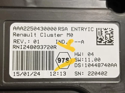 Quadro Strumenti 10448740AA Dacia Duster II 2021