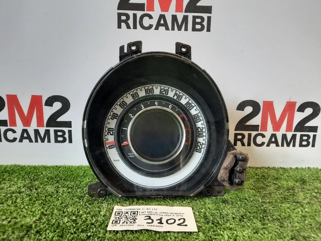 Quadro Strumenti 735590739 Fiat 500 II 2008