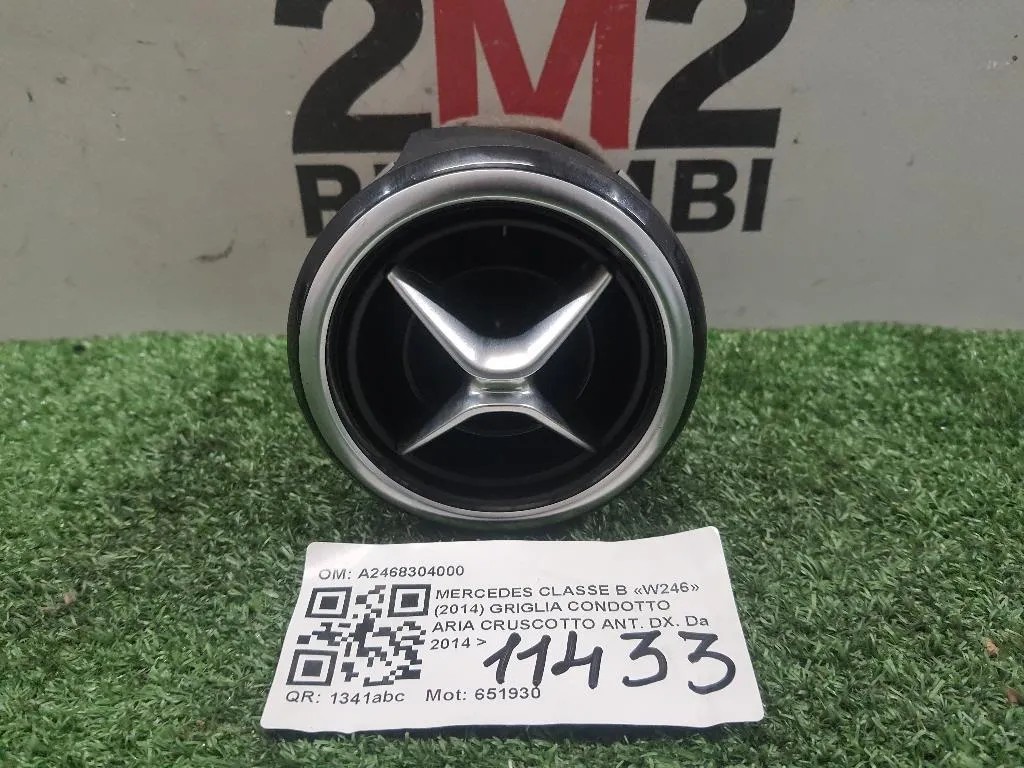 Griglia Condotto ARIA Cruscotto ANT DX A2468304000 Mercedes Classe B W246 2014