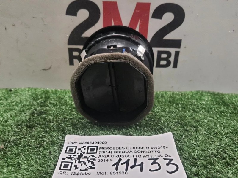 Griglia Condotto ARIA Cruscotto ANT DX A2468304000 Mercedes Classe B W246 2014