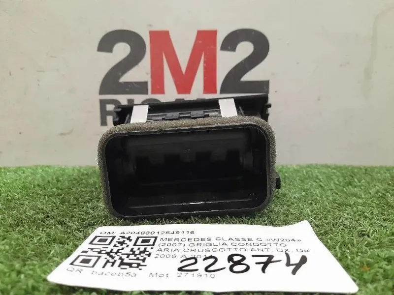 Griglia Condotto ARIA Cruscotto ANT DX A20483012549116 Mercedes Classe C W204 2007