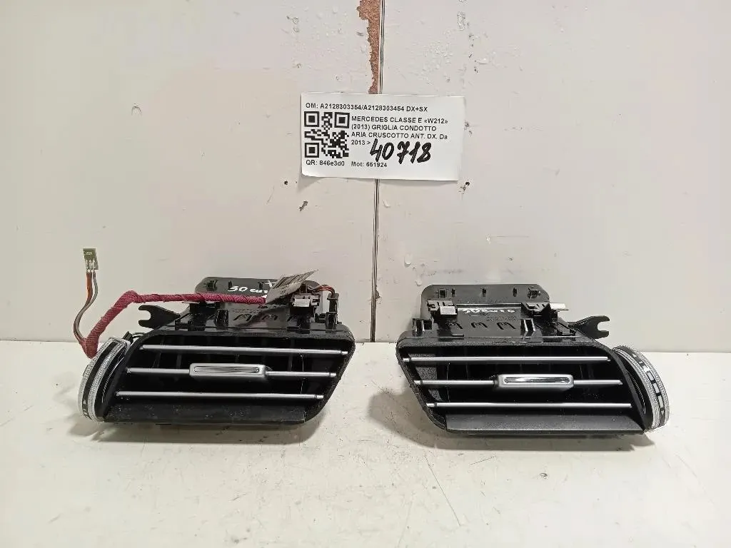 Griglia Condotto ARIA Cruscotto ANT DX A2128303354A2128303454 DX+SX Mercedes Classe E W212 2013