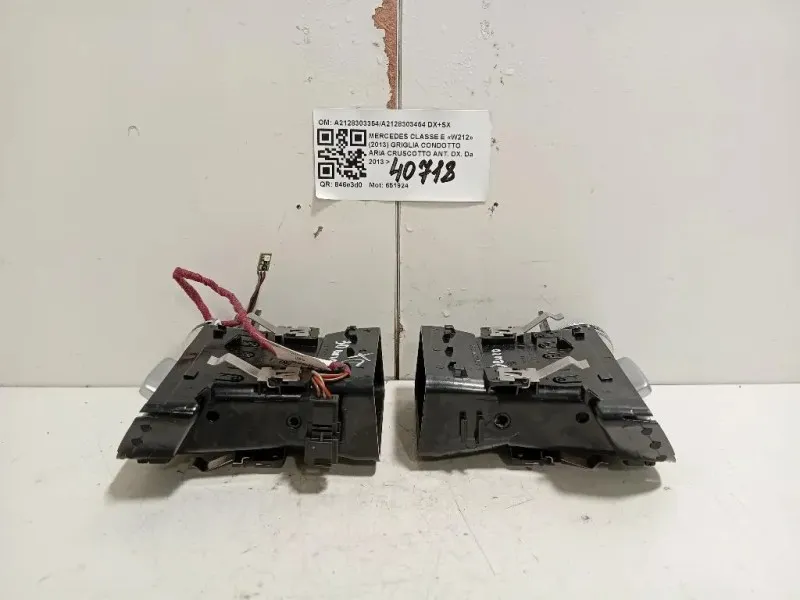 Griglia Condotto ARIA Cruscotto ANT DX A2128303354A2128303454 DX+SX Mercedes Classe E W212 2013